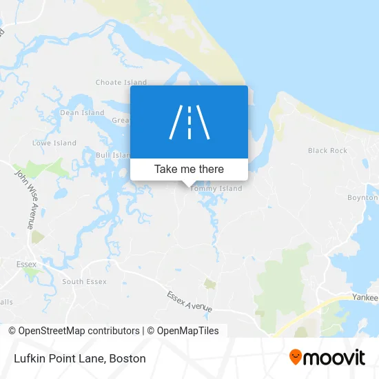 Lufkin Point Lane map