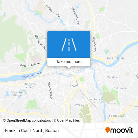 Mapa de Franklin Court North