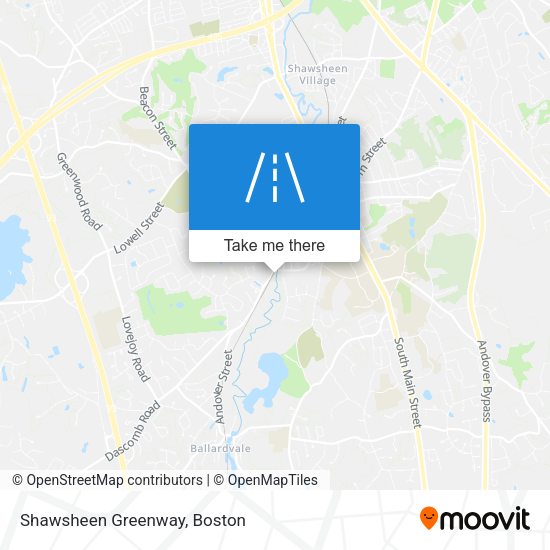 Mapa de Shawsheen Greenway