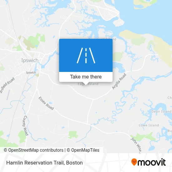 Hamlin Reservation Trail map
