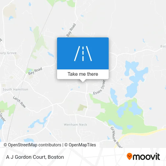 A J Gordon Court map
