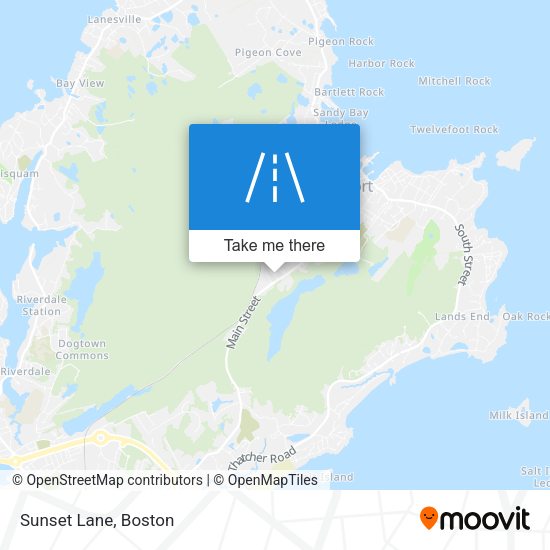 Sunset Lane map