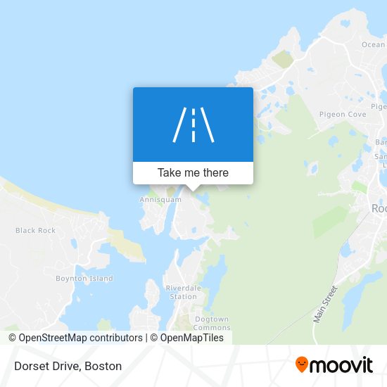 Dorset Drive map