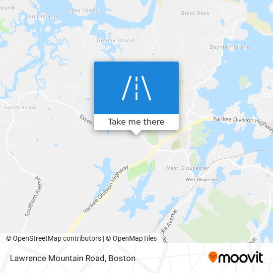 Mapa de Lawrence Mountain Road