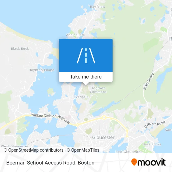 Beeman School Access Road map