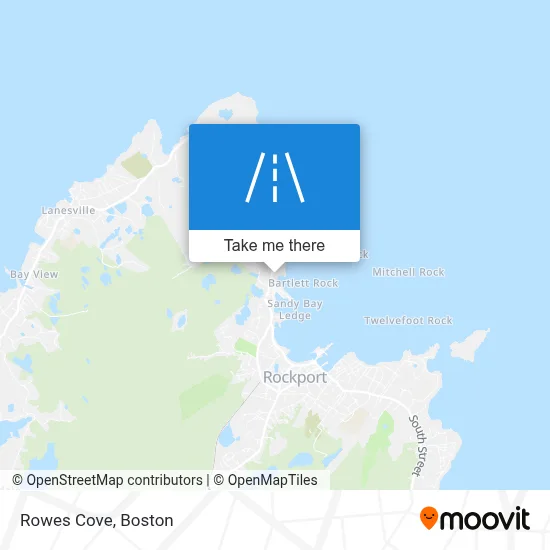 Rowes Cove map
