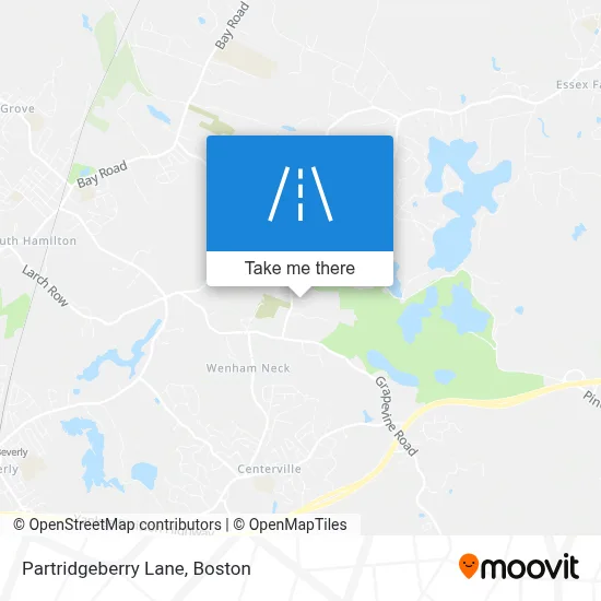 Partridgeberry Lane map