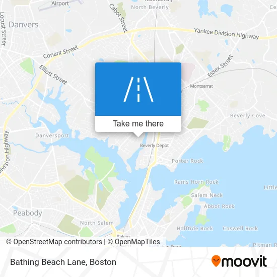 Bathing Beach Lane map