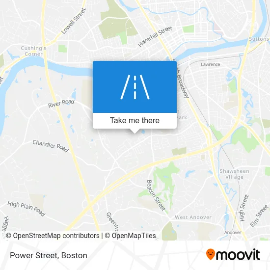 Power Street map