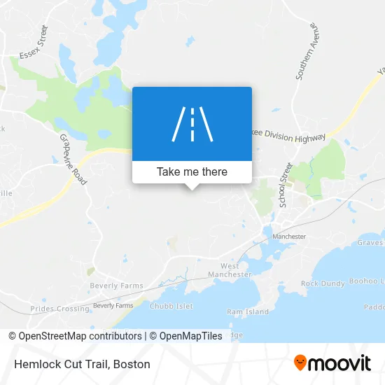 Hemlock Cut Trail map