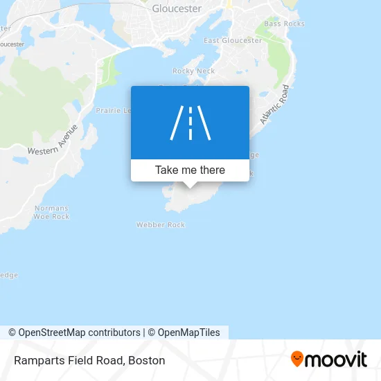 Ramparts Field Road map