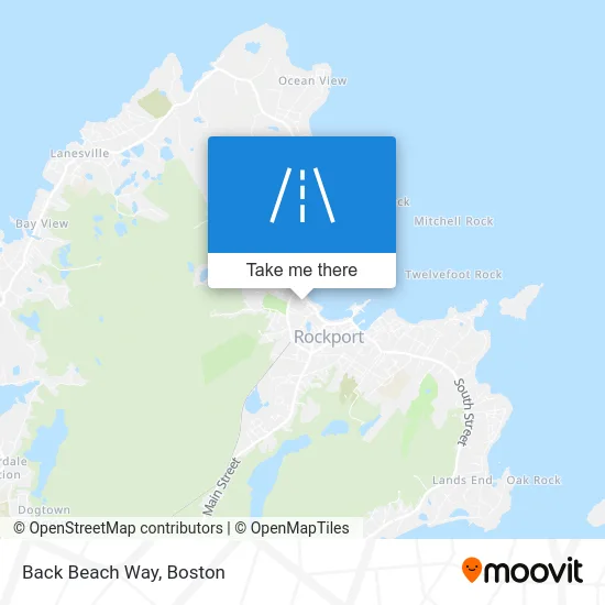 Back Beach Way map