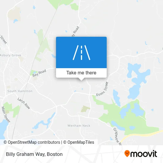 Billy Graham Way map