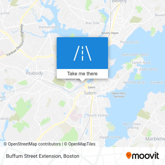 Buffum Street Extension map