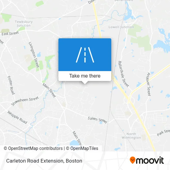 Carleton Road Extension map