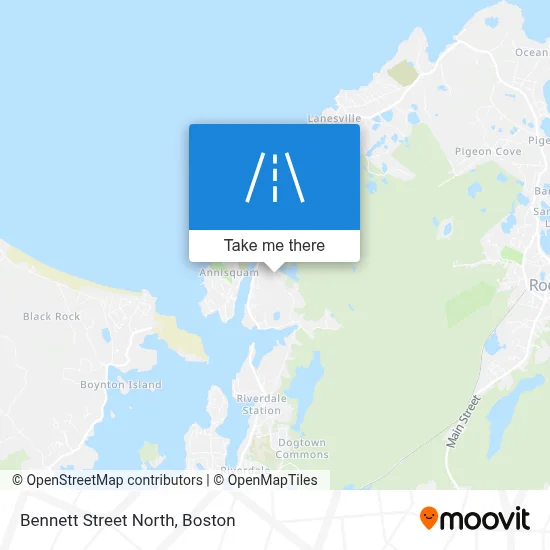 Bennett Street North map