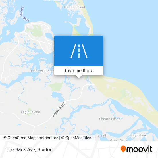 The Back Ave map