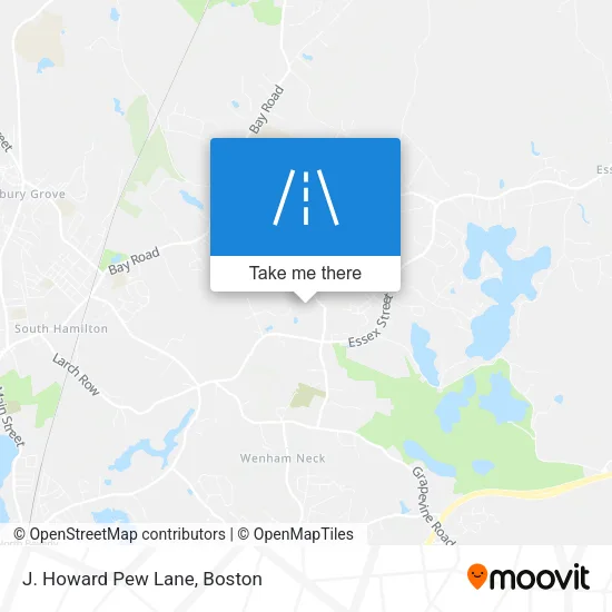 J. Howard Pew Lane map