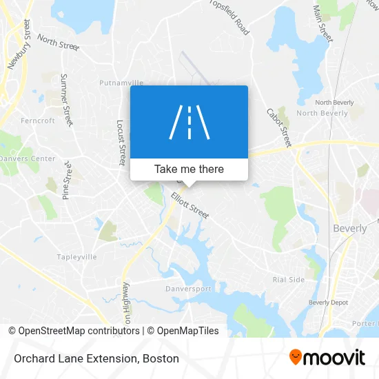 Orchard Lane Extension map