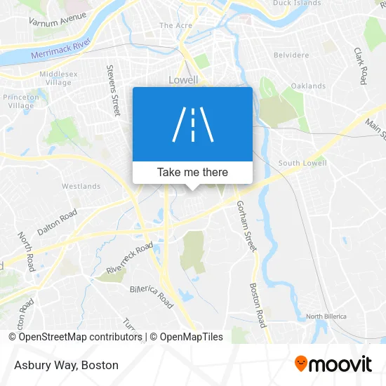 Asbury Way map