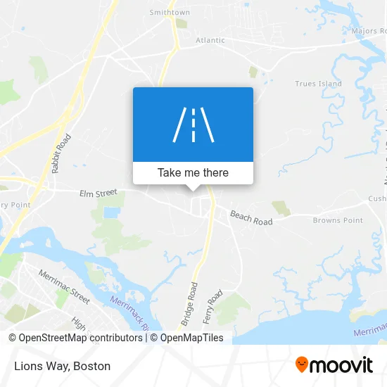 Lions Way map