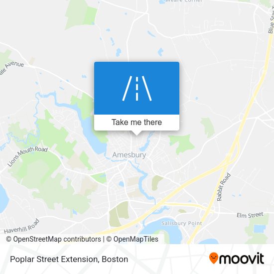 Poplar Street Extension map