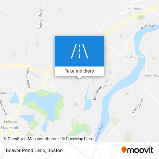 Beaver Pond Lane map