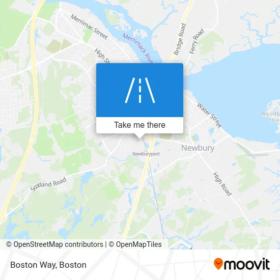 Boston Way map