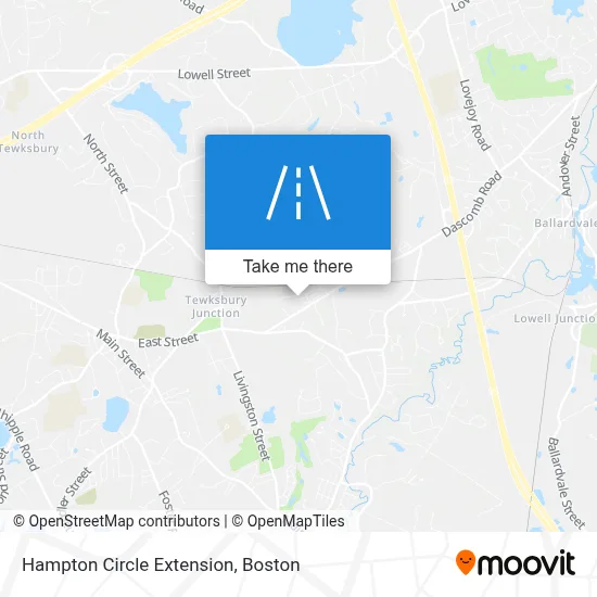 Hampton Circle Extension map