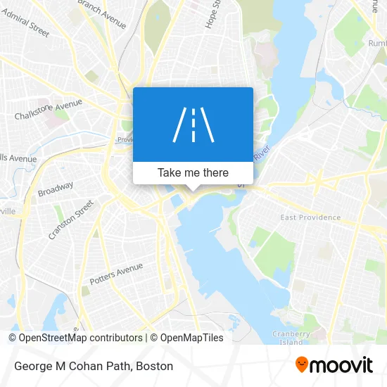 George M Cohan Path map