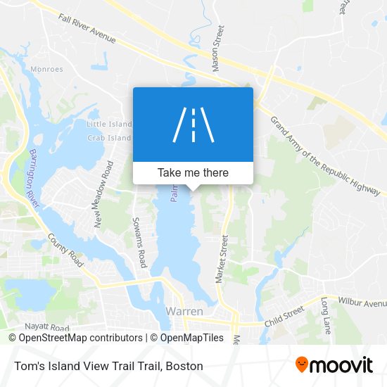 Tom's Island View Trail Trail map