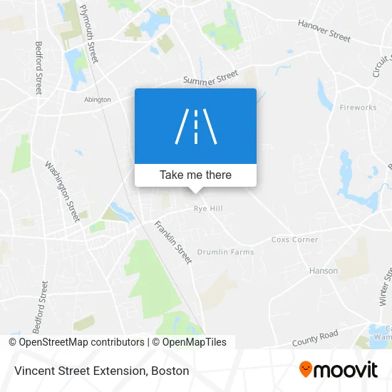 Vincent Street Extension map