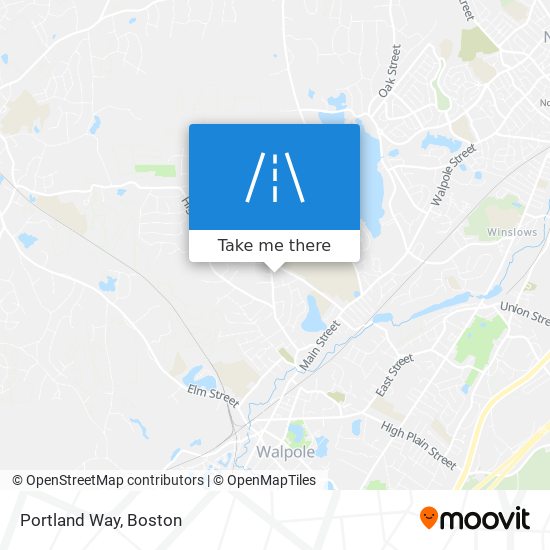 Portland Way map