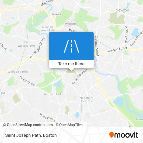 Saint Joseph Path map