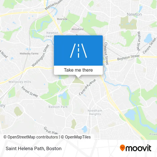 Saint Helena Path map