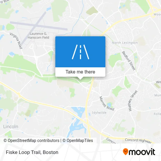 Fiske Loop Trail map