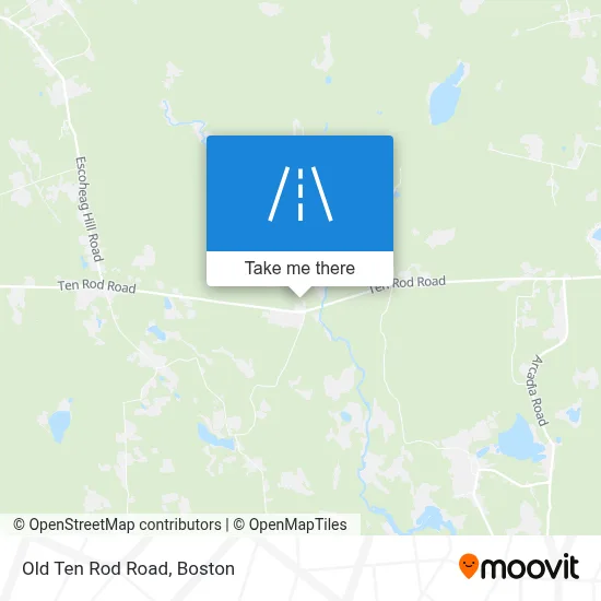 Old Ten Rod Road map