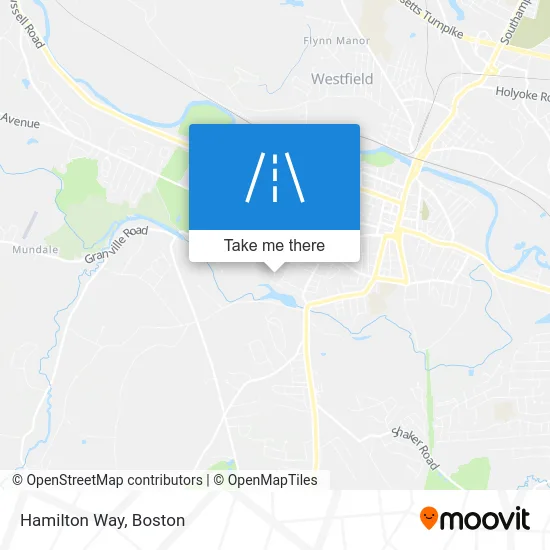 Hamilton Way map