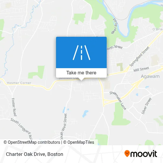 Charter Oak Drive map