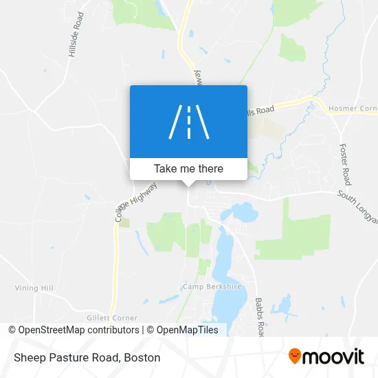Sheep Pasture Road map