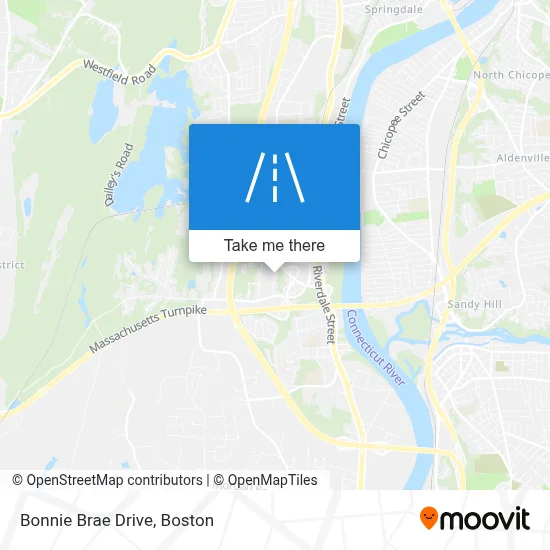 Bonnie Brae Drive map