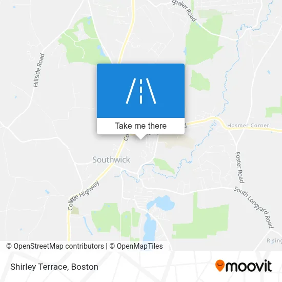 Shirley Terrace map