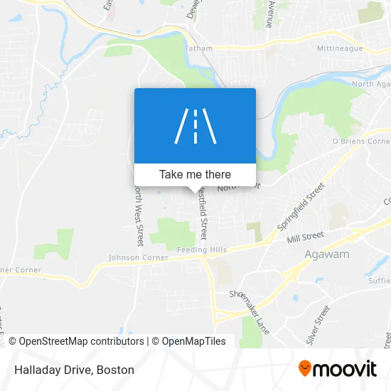 Halladay Drive map