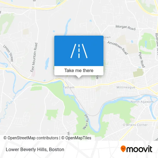 Lower Beverly Hills map