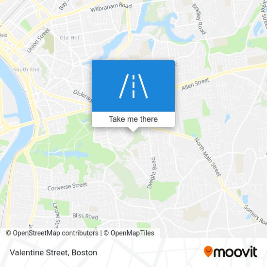 Mapa de Valentine Street