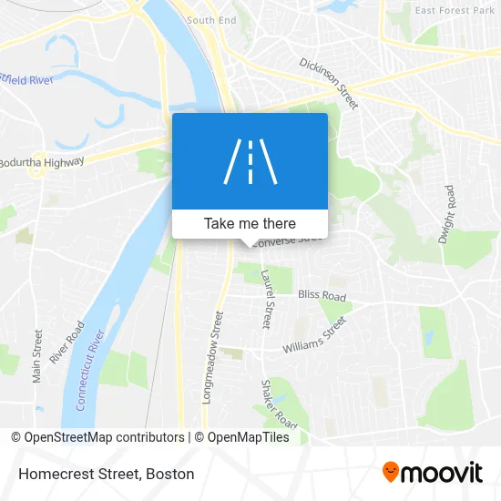 Homecrest Street map