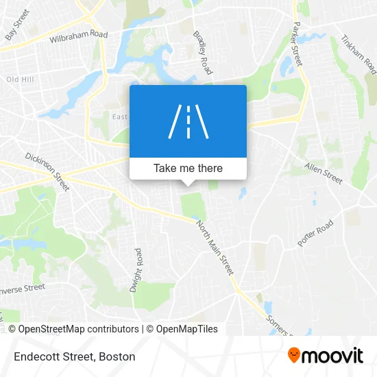 Endecott Street map