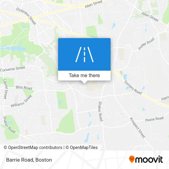 Mapa de Barrie Road