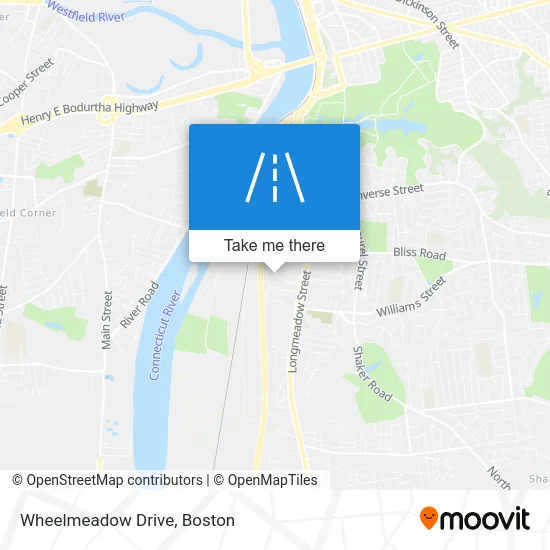 Wheelmeadow Drive map