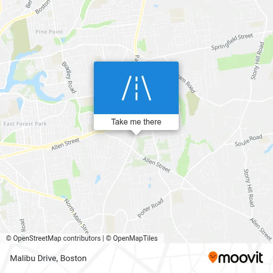 Malibu Drive map